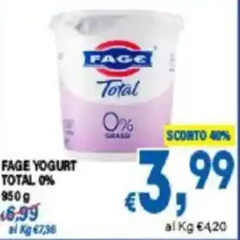 DEM Fage yogurt total 0% offerta