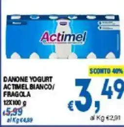 DEM Danone yogurt actimel bianco/ fragola offerta