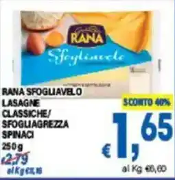 DEM Rana sfogliavelo lasagne classiche sfogliagrezza spinaci offerta