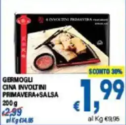 DEM Germogu cina involtini primavera+salsa offerta