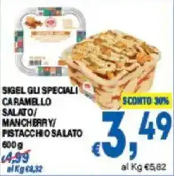 DEM Sigel gui speciali caramello salato/ mancherry/ pistacchio salato offerta