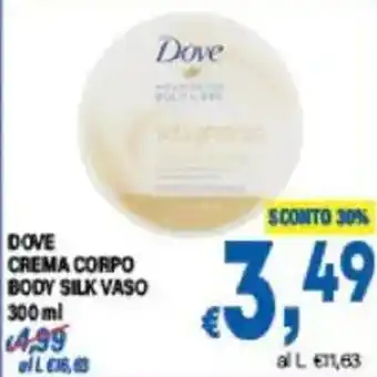 DEM Dove crema corpo body silk vaso offerta