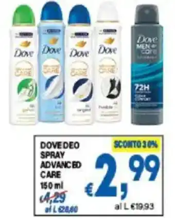 DEM Dove spray advanced care offerta