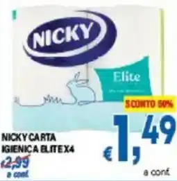 DEM Nicky carta igienica elitex4 offerta