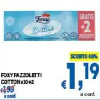 DEM FOXY FAZZOLETTI COTTON offerta