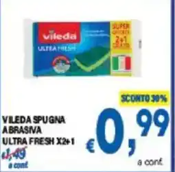 DEM VILEDA SPUGNA ABRASIVA ULTRA FRESH offerta