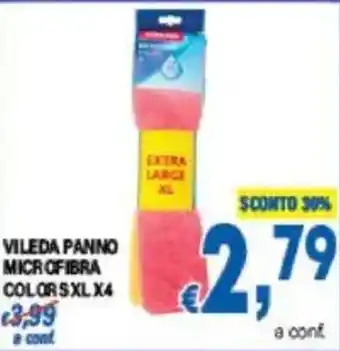 DEM Vileda panno microfibra color sxlx4 offerta