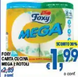 DEM Foxy carta cucina mega 2 rotoli offerta