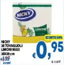 DEM Nicky 35 tovaglioli limoni maxi offerta