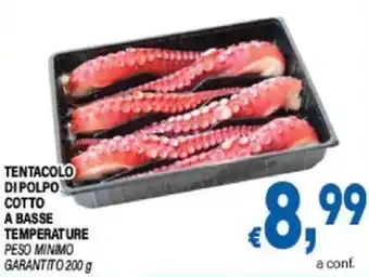 DEM Tentacolo di polpo cotto a basse temperature peso minimo garantito offerta