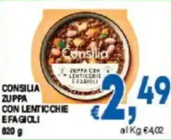 DEM Consilia zuppa con lenticchie efagioli offerta