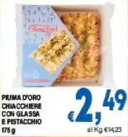 DEM Piuma d'oro chiacchiere con glassa e pistacchio offerta