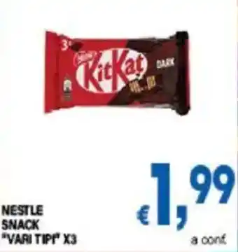 DEM Nestle snack "vari tipi x3 offerta