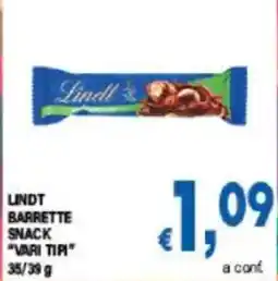 DEM Lindt barrette snack "vari tipi offerta