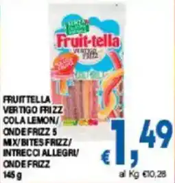 DEM Fruit tella vertigo frizz cola lemon/ onde frizz 5 mx/bites frizz/ intrecci allegru onde frizz offerta