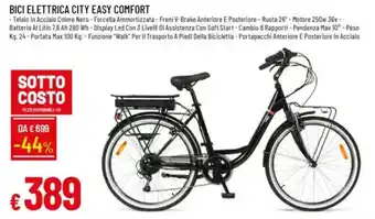 IperFamila Bici elettrica city easy comfort offerta