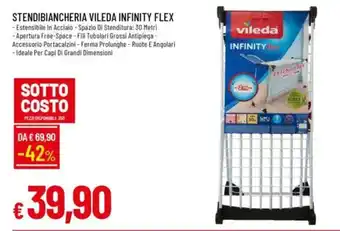 IperFamila Stendibiancheria vileda infinity flex offerta