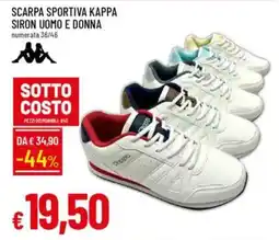 IperFamila Scarpa sportiva kappa siron uomo e donna offerta