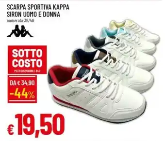 IperFamila Scarpa sportiva kappa siron uomo e donna offerta