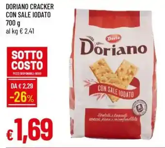 IperFamila Doriano cracker con sale iodato offerta