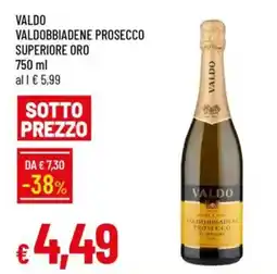 IperFamila Valdo valdobbiadene prosecco superiore oro offerta