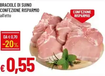 IperFamila Braciole di suino confezione risparmio offerta