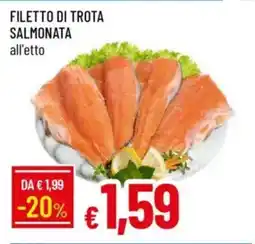 IperFamila Filetto di trota salmonata offerta