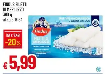 IperFamila Findus filetti di merluzzo offerta