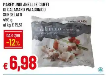 IperFamila Maremundi anelli e ciuffi di calamaro patagonico surgelato offerta