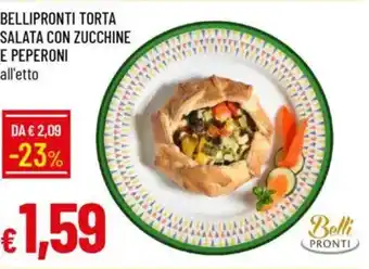 IperFamila Bellipronti torta salata con zucchine e peperoni offerta