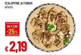 IperFamila Scaloppine ai funghi offerta