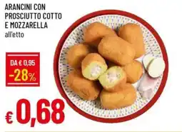 IperFamila Arancini con prosciutto cotto e mozzarella offerta