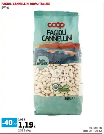 Coop Fagioli cannellini 100% italiani offerta