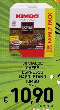 Spazio Conad 80 cialde caffè espresso napoletano KIMBO offerta