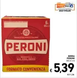 Spazio Conad Birra PERONI offerta