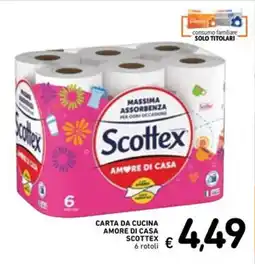 Spazio Conad Carta da cucina amore di casa SCOTTEX offerta