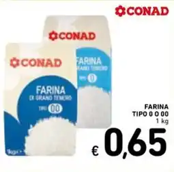 Spazio Conad Conad farina tipo 0 o 00 offerta