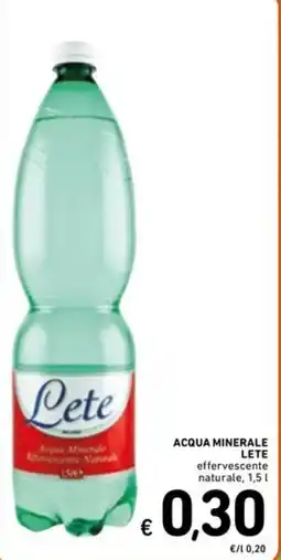 Spazio Conad ACQUA MINERALE LETE effervescente naturale offerta