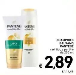 Spazio Conad Shampoo o balsamo PANTENE offerta