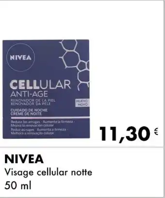 Iper Tosano NIVEA Visage cellular notte offerta