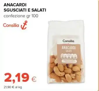 Tigre Consilia anacardi sgusciati e salati offerta