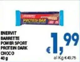 DEM Enervit barrette power sport protein dark choco offerta