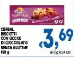 DEM Cereal biscotti con gocce di cioccolato senza glutine offerta