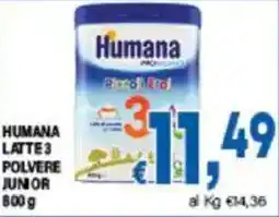 DEM Humana latte 3 polvere junior offerta