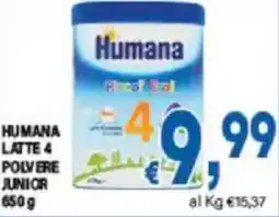 DEM Humana latte 4 polvere junior offerta