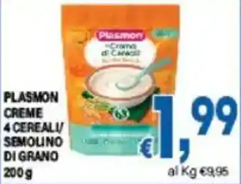 DEM Plasmon creme 4 cereali/ semolino di grano offerta