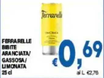 DEM Ferrarelle bibite aranciata/ gassosa/ limonata offerta