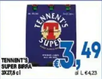 DEM Tennent's super birra offerta