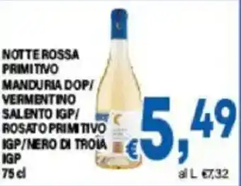 DEM Notte rossa primitivo manduria dop/ vermentino salento igp/ rosato primitivo igp/nero di troia igp offerta