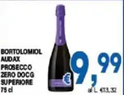 DEM Bortolomiol audax prosecco zero docg superiore offerta